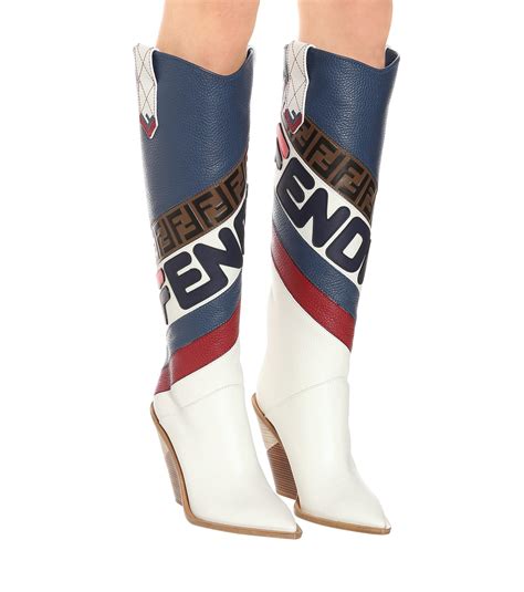 fendi leather cowboy boots|fendi boots 2021.